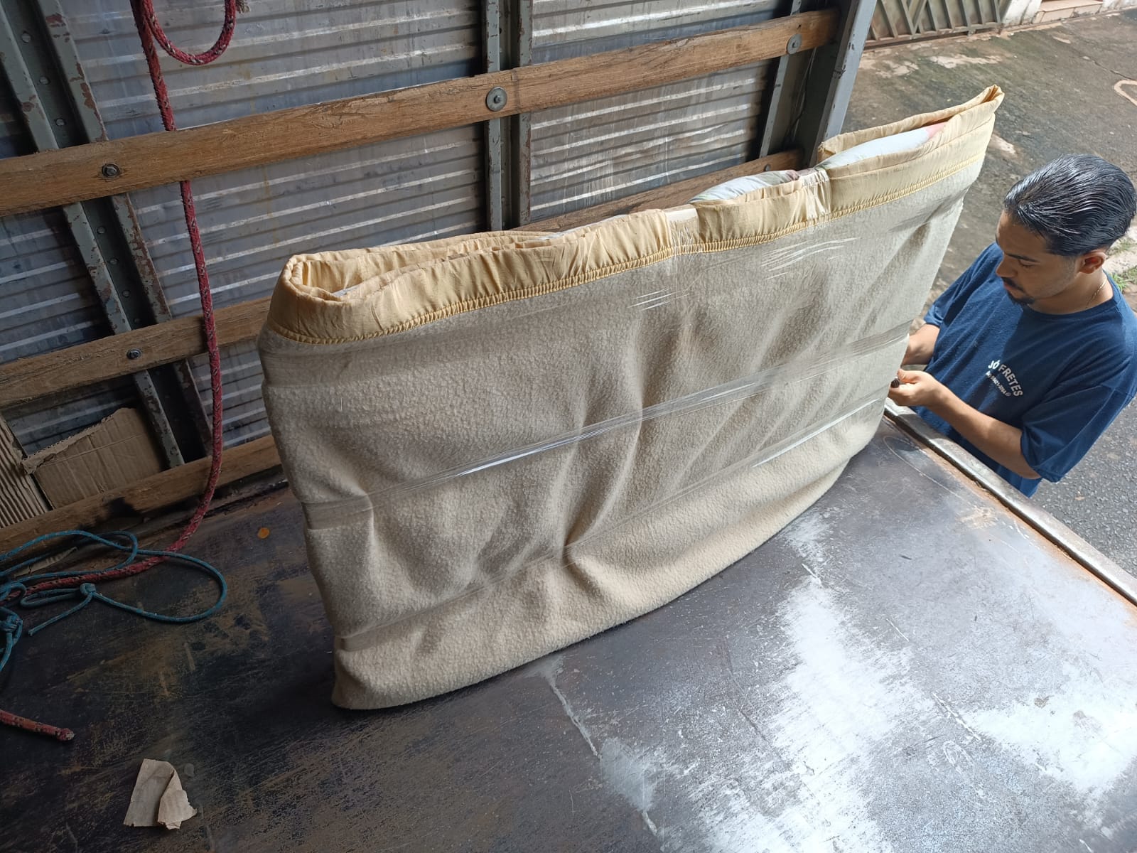 Embalagem de colchão